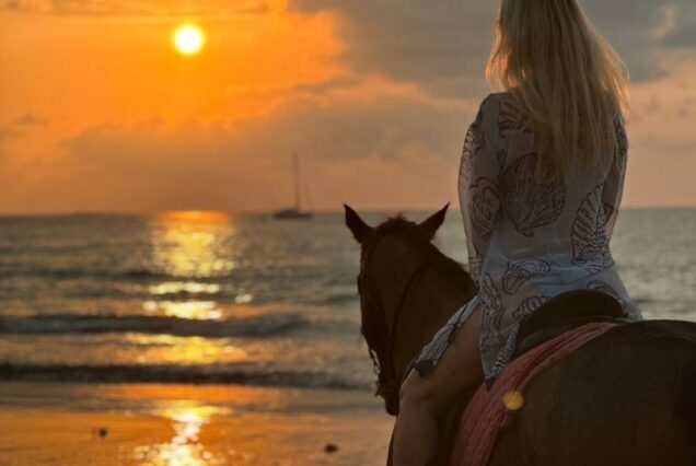 Horse beach ride